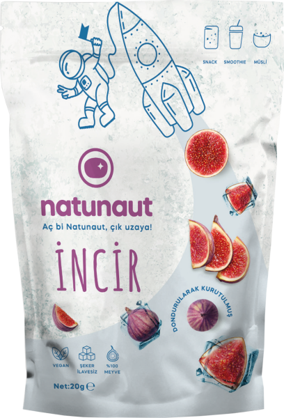 Kuru İncir Meyve Cipsi - Dondurularak Kurutulmuş Freeze Dried İncir
