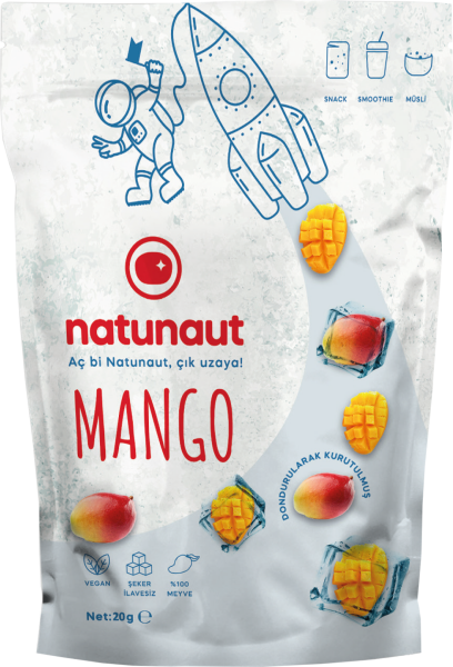 Kuru Mango Meyve Cipsi - Dondurularak Kurutulmuş Freeze Dried Mango