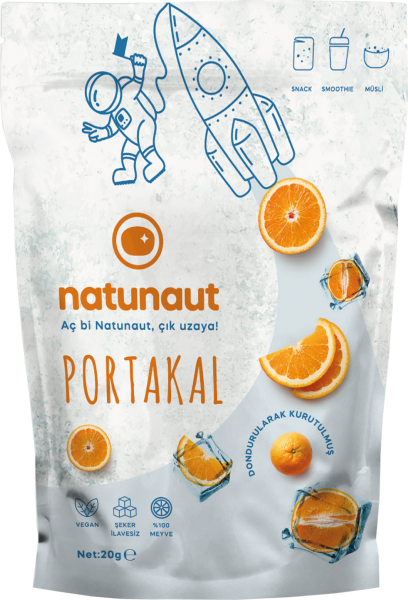 Kuru Portakal Meyve Cipsi - Dondurularak Kurutulmuş Freeze Dried Portakal