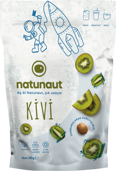 Kuru Kivi Meyve Cipsi - Dondurularak Kurutulmuş Freeze Dried Kivi
