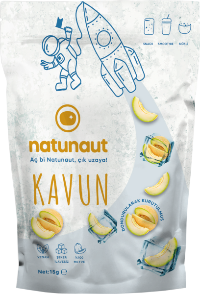 Kuru Kavun Meyve Cipsi - Dondurularak Kurutulmuş Freeze Dried Kavun