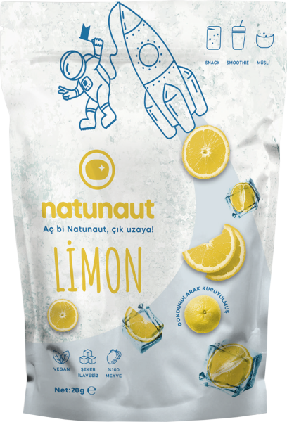 Kuru Limon Meyve Cipsi - Dondurularak Kurutulmuş Freeze Dried Limon