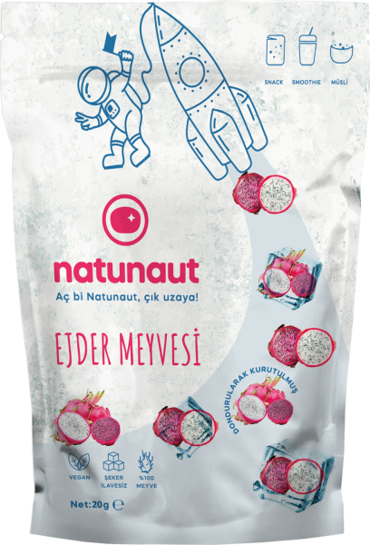 Kuru Ejder Meyvesi Meyve Cipsi - Dondurularak Kurutulmuş Freeze Dried Ejder Meyvesi